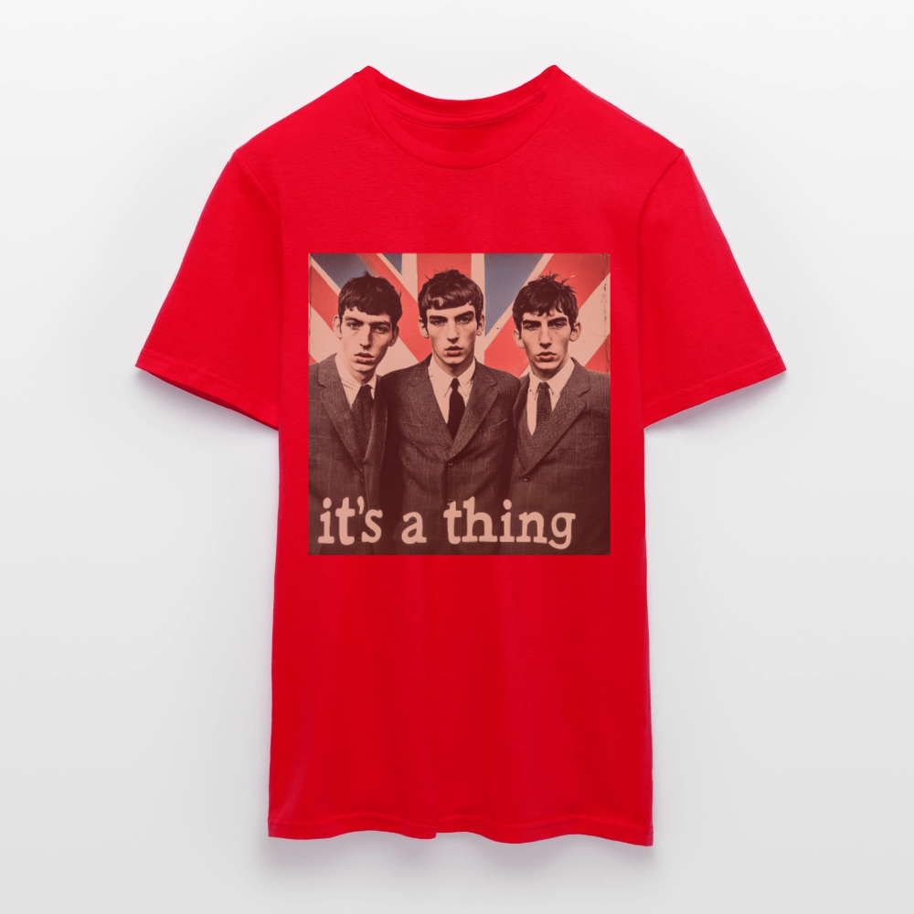 British, Bold & Unapologetic, T-shirt herr - röd