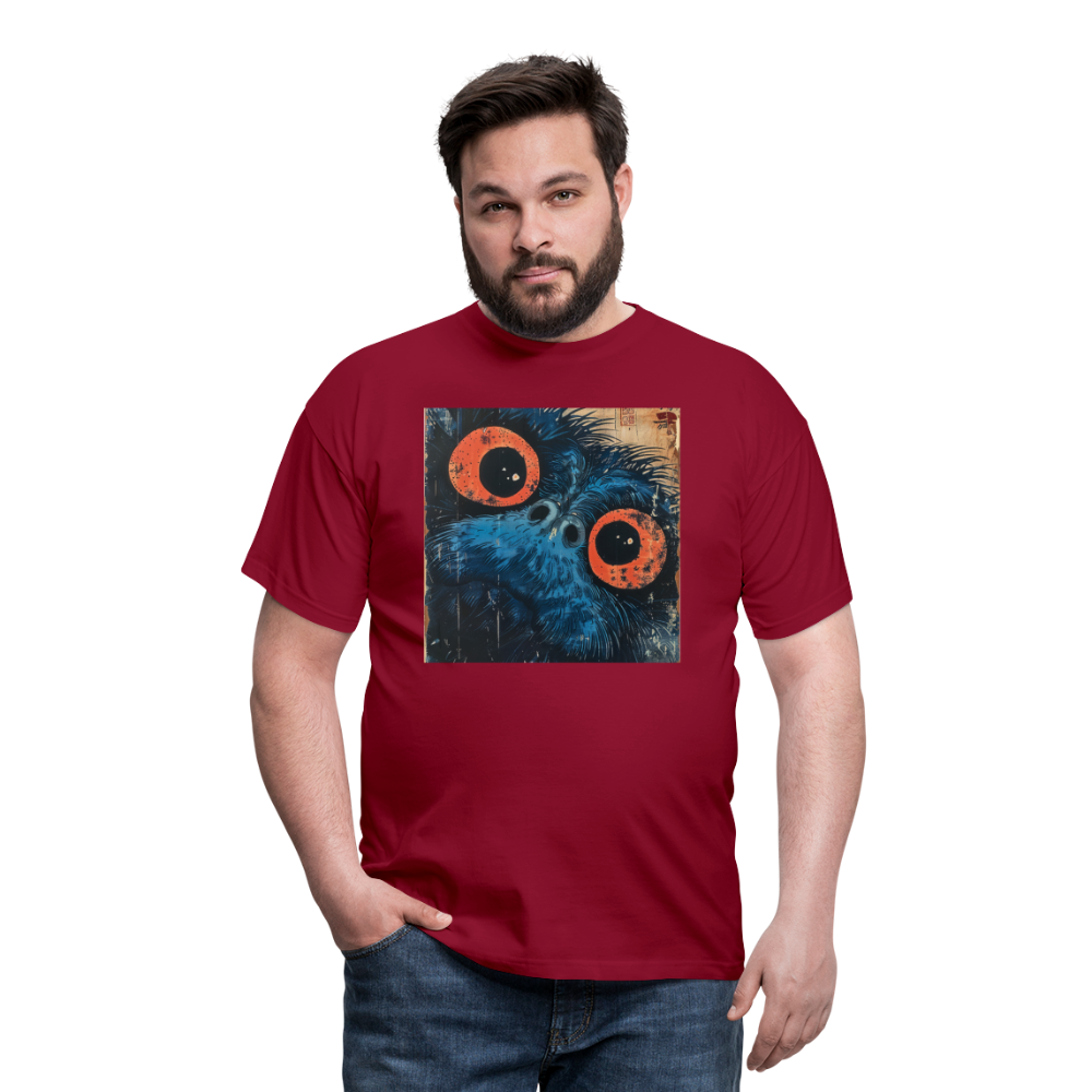 Den blå vännen, T-shirt herr - tegelröd