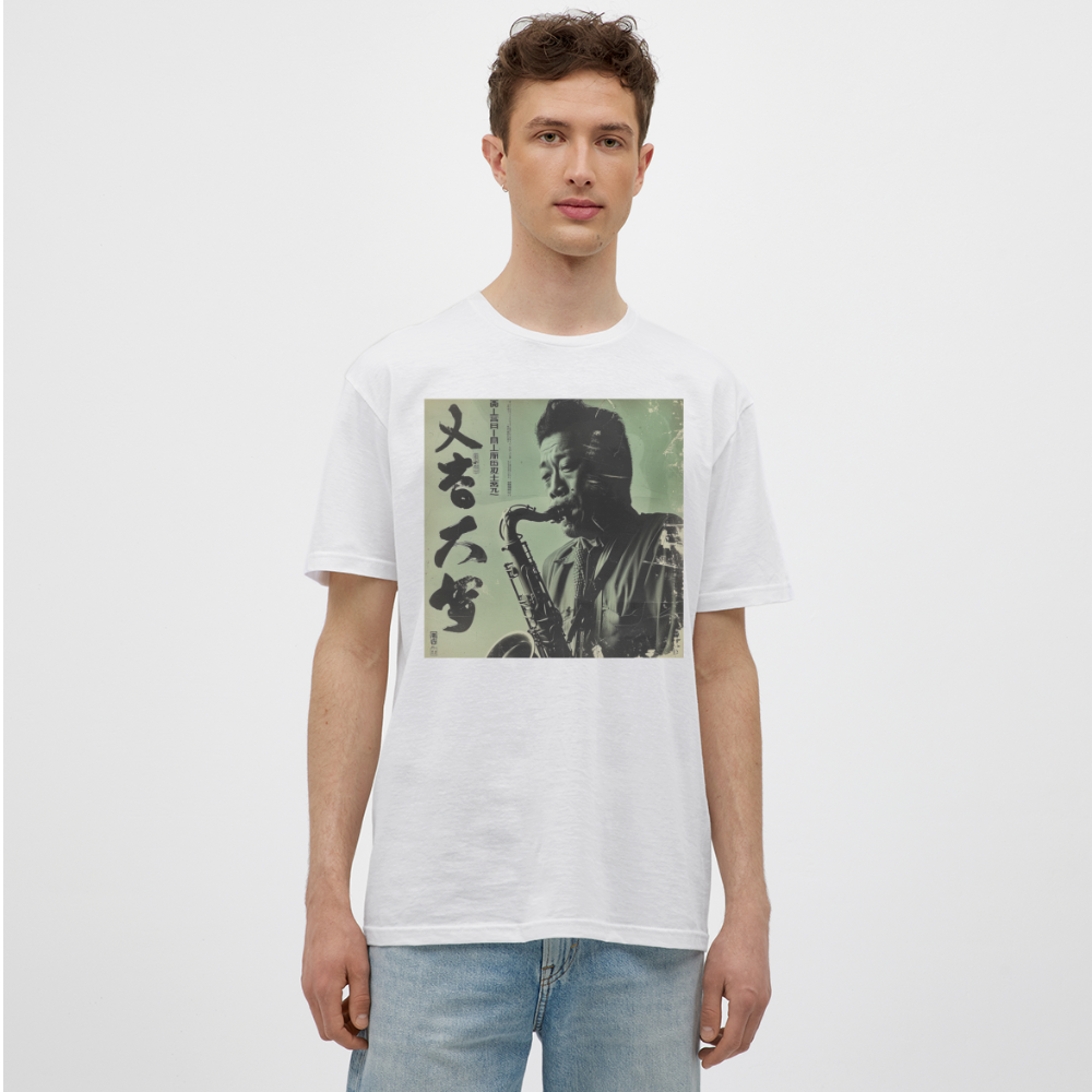 Live Mount Fuji Jazzcafé , T-shirt herr - vit