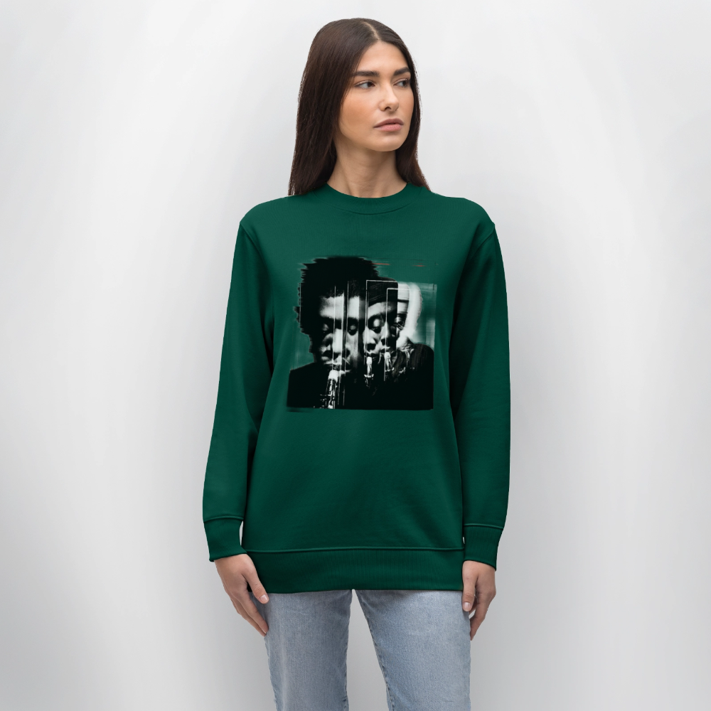 Between Breaths, Ekologisk sweatshirt CHANGER unisex från Stanley/Stella - skogsgrön