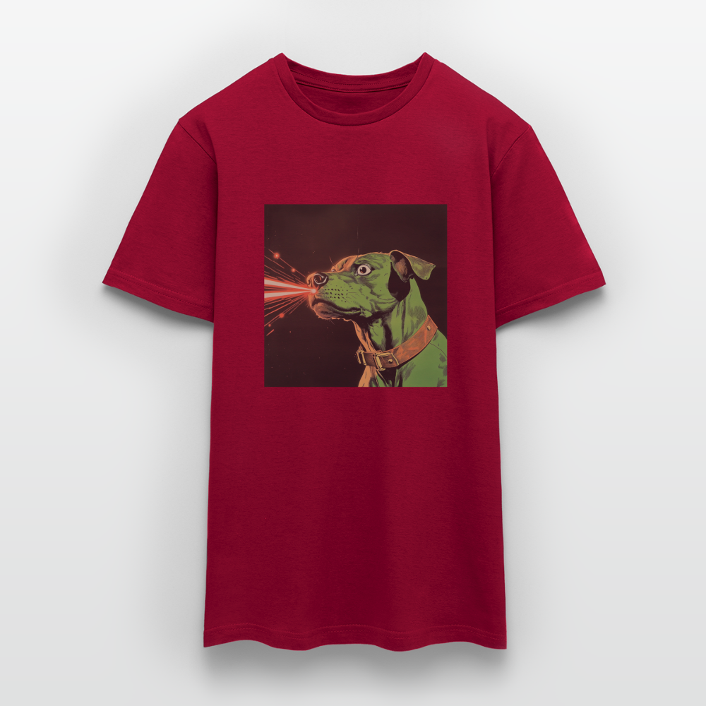 Strålhunden, T-shirt herr - tegelröd