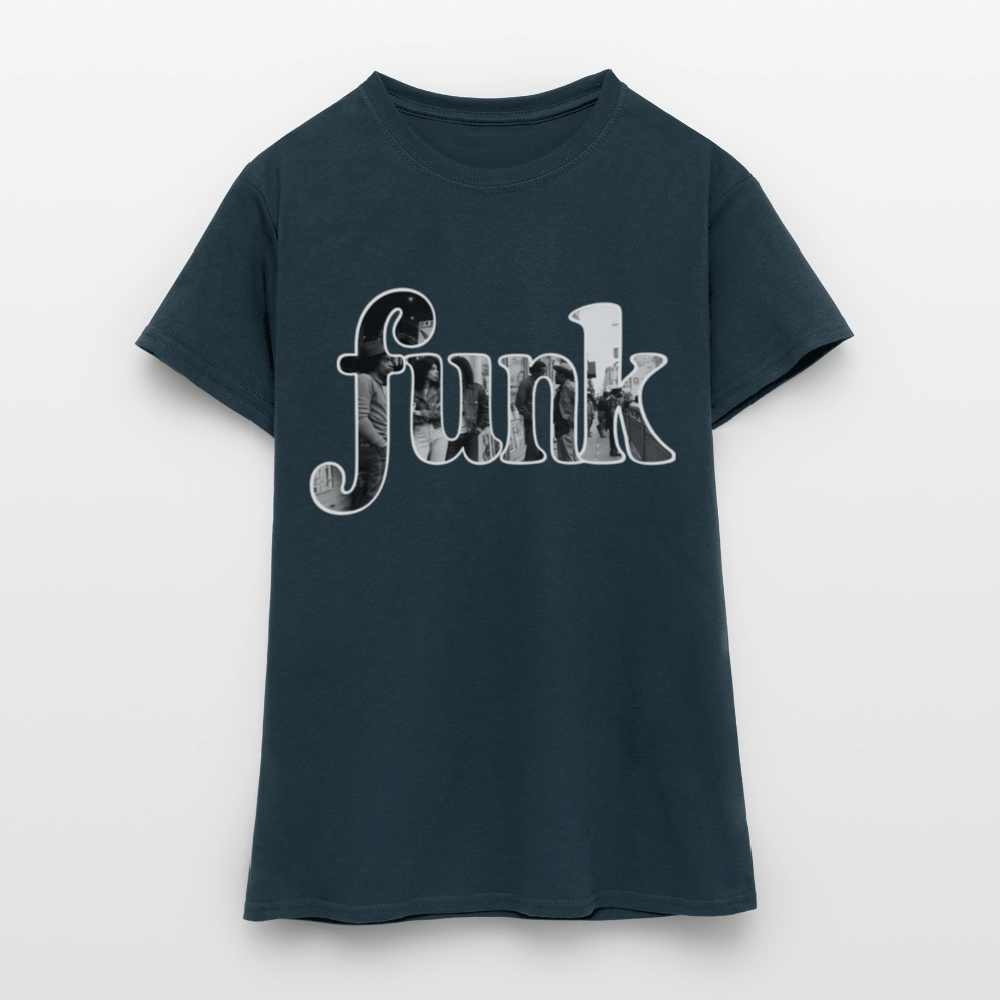 Funk Vibes, T-shirt dam - marinblå