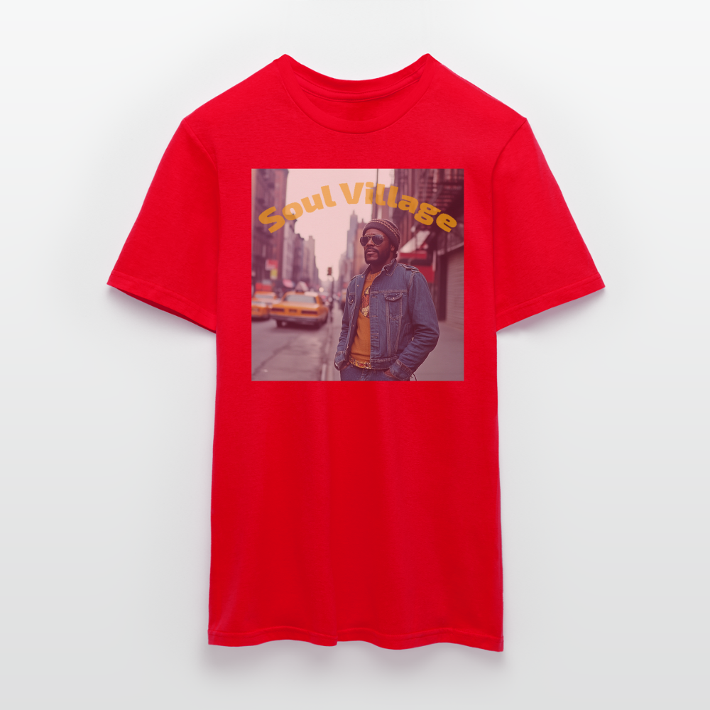 Soul Village, T-shirt herr - röd