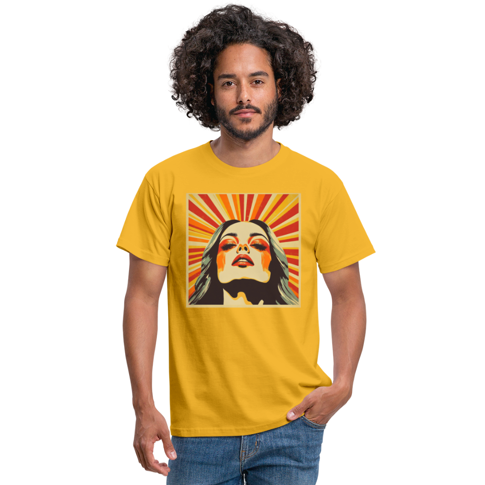 Dagens Första Strålar, T-shirt herr - gul
