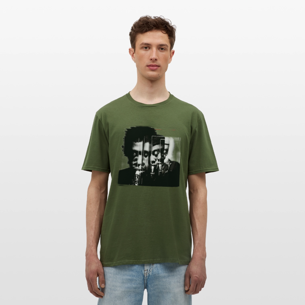 Between Breaths, T-shirt herr - Militärgrön