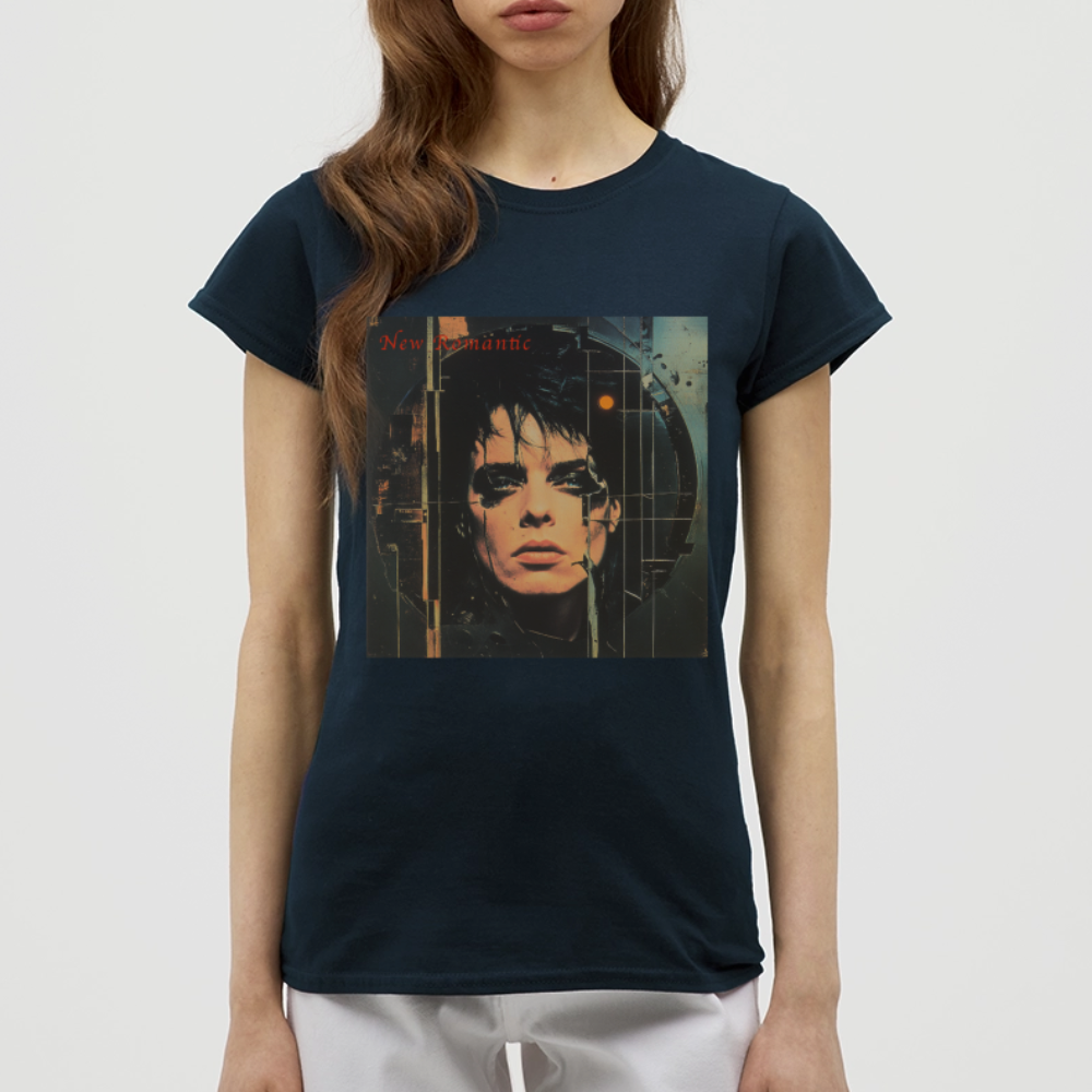 New Romance, T-shirt dam - marinblå