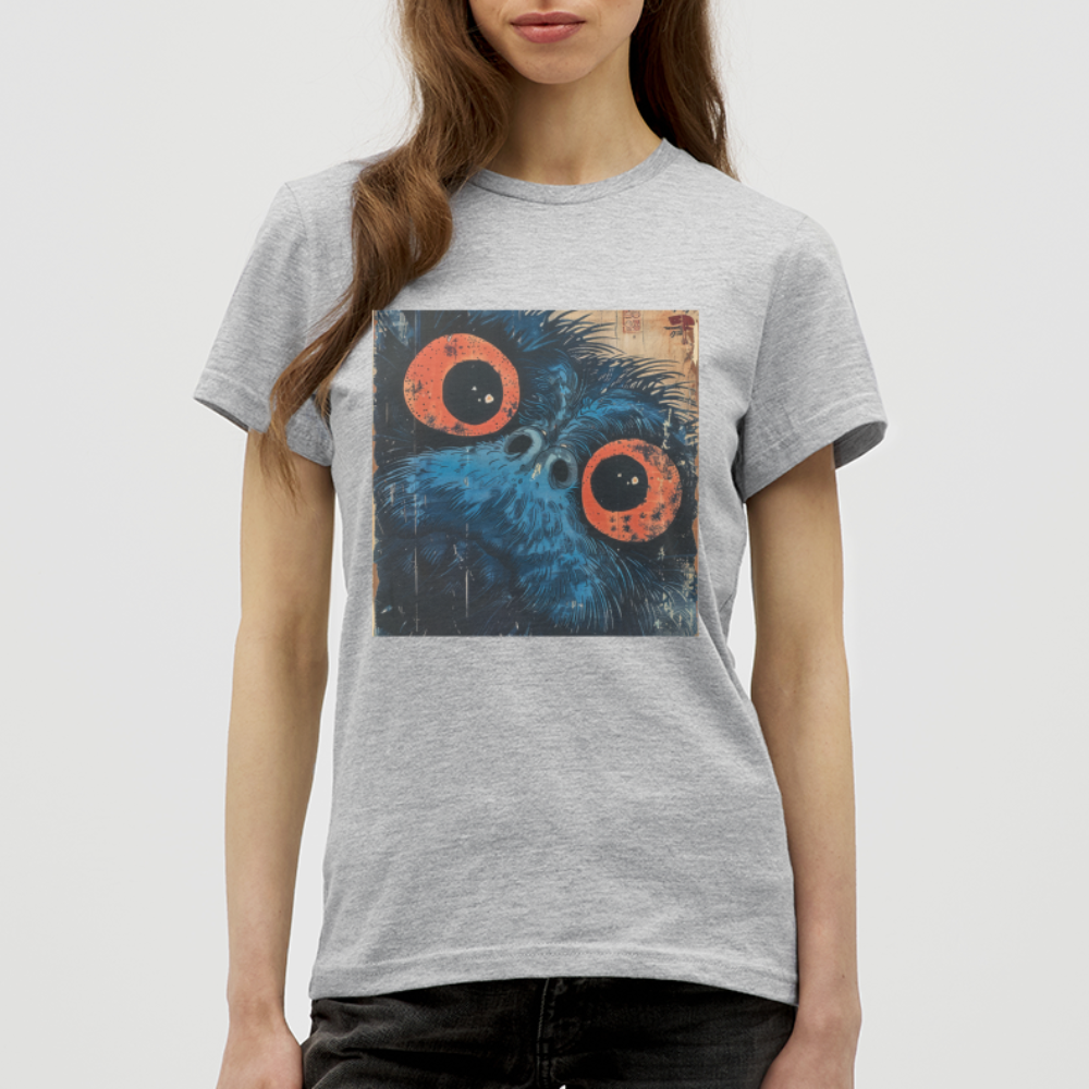 Den blå vännen, T-shirt dam - gråmelerad