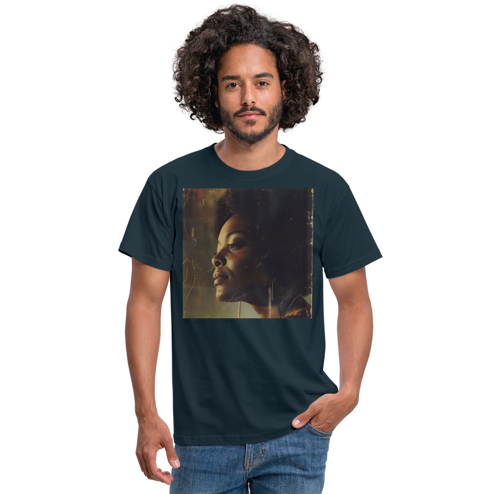 Echoes of Blue, T-shirt herr - marinblå