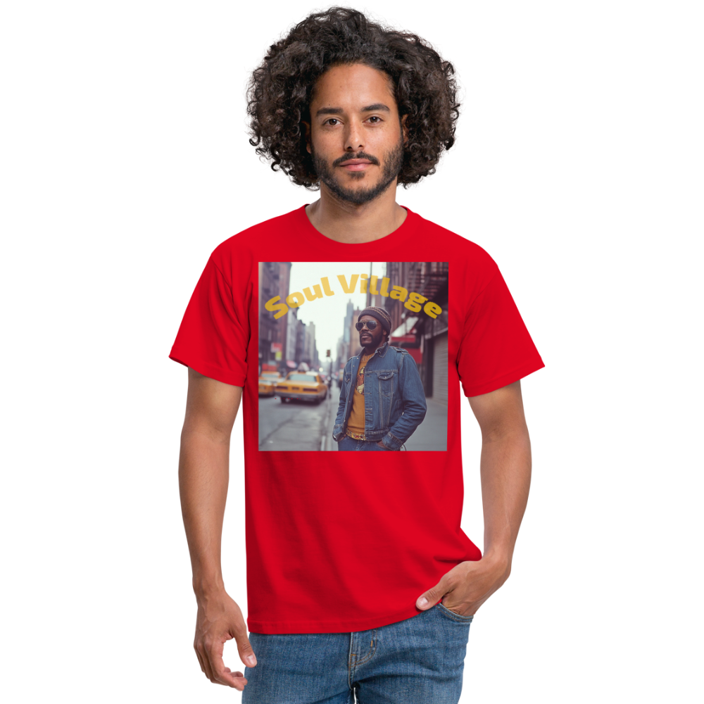 Soul Village, T-shirt herr - röd