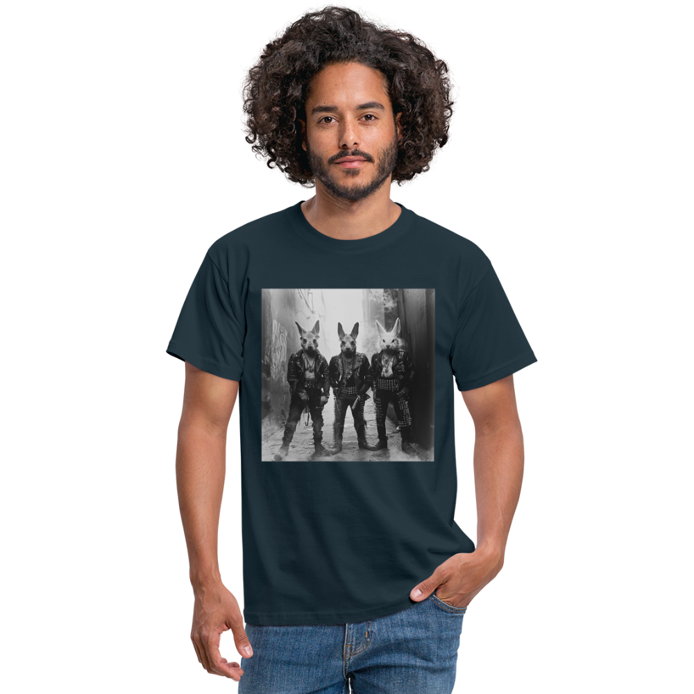 The Hare Raisers, T-shirt herr - marinblå
