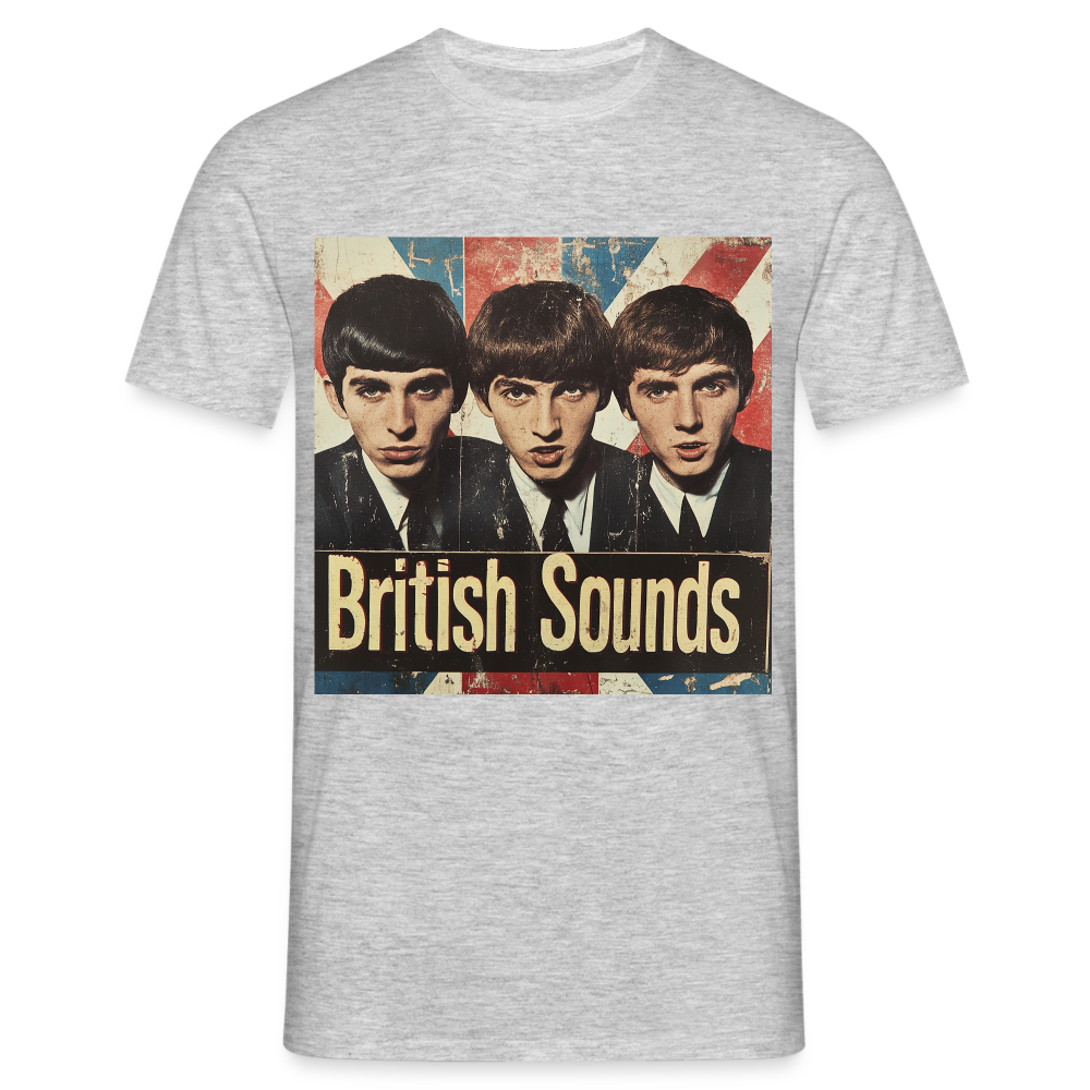 British sounds 1965, T-shirt herr - gråmelerad