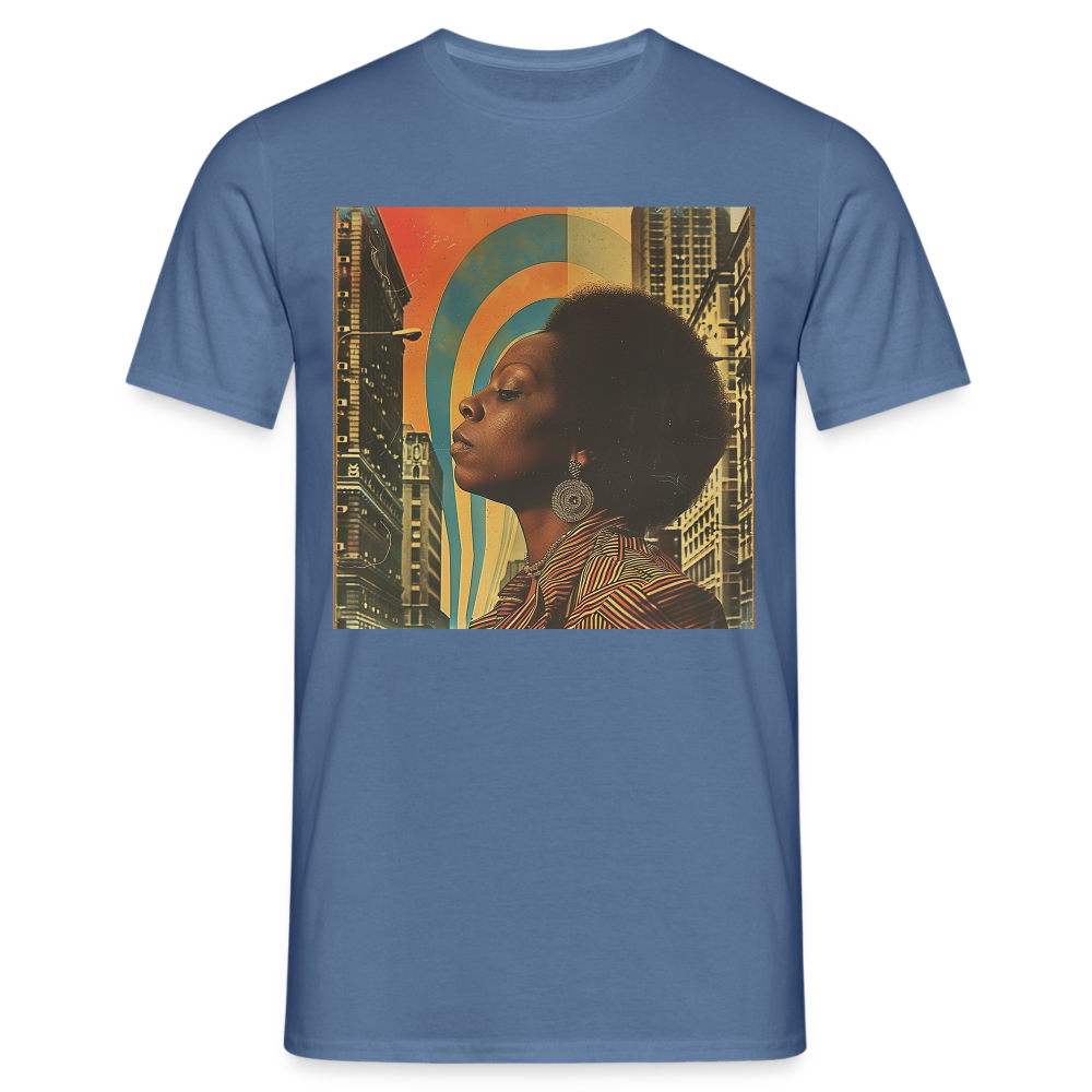 Jazz in the Moonlight, T-shirt herr - duvblå