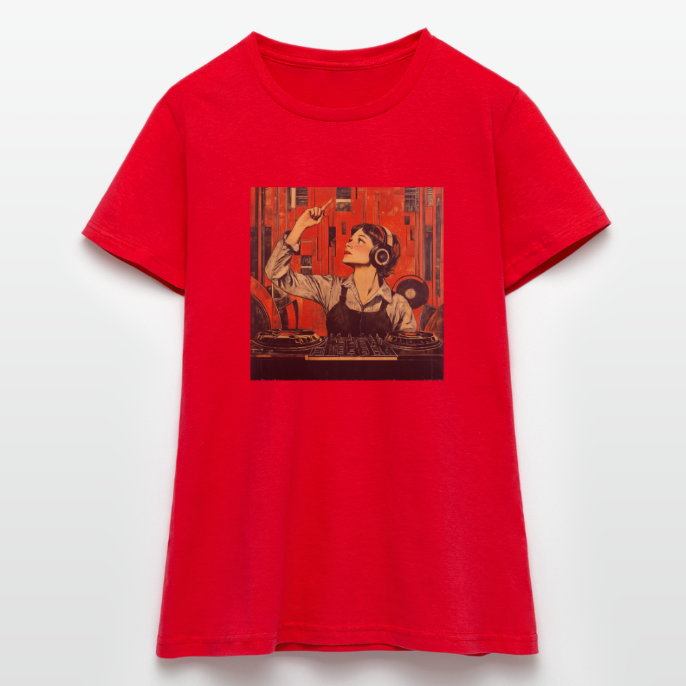 Revolutionens Rytm, T-shirt dam - röd