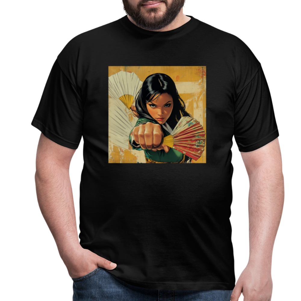Blå Lotus, T-shirt herr - svart