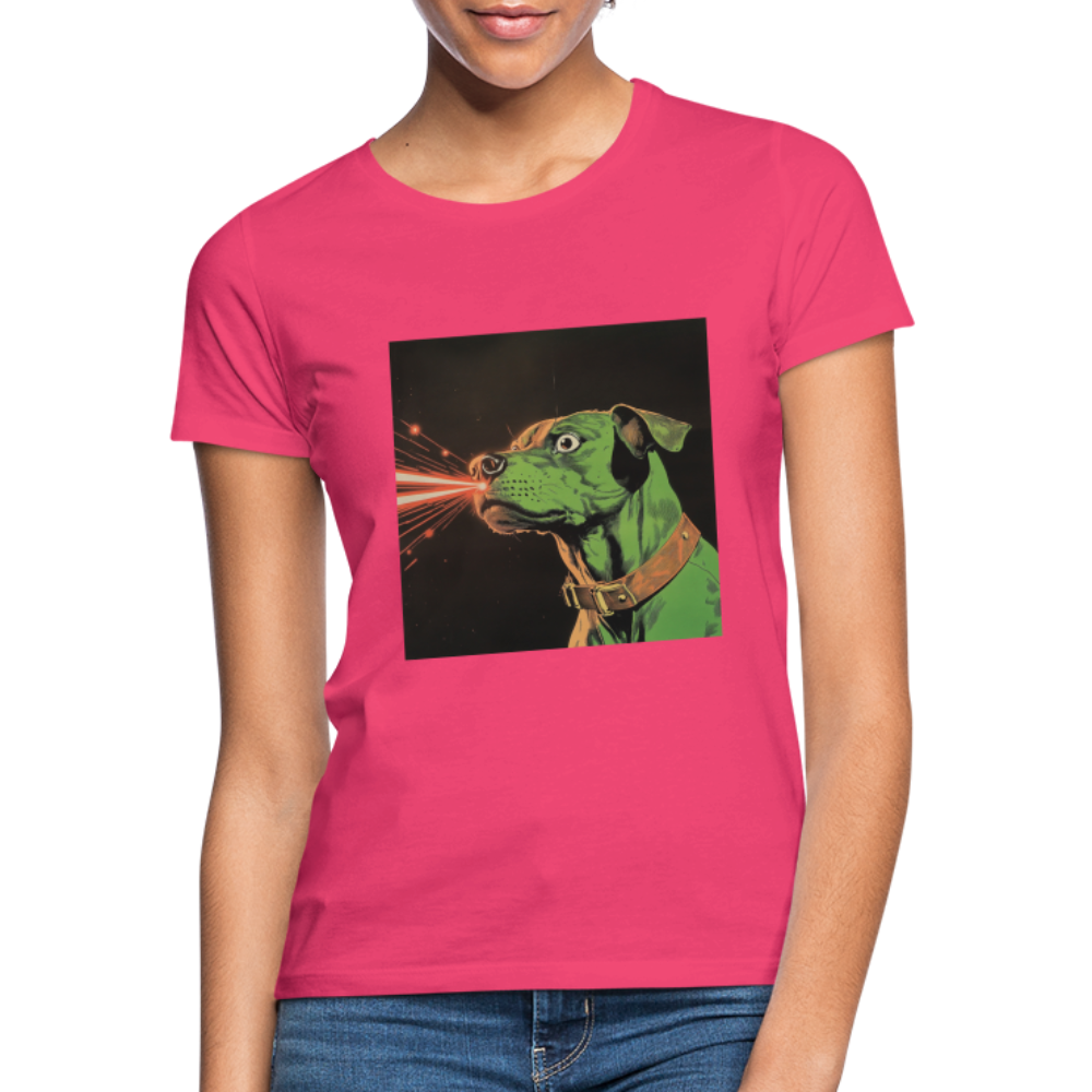 Strålhunden, T-shirt dam - azalea