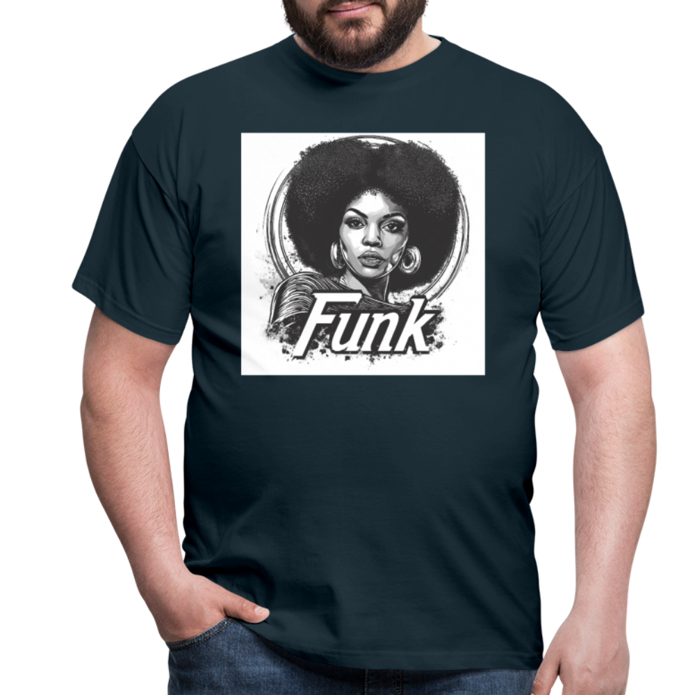Funk Queen: Power in Motion, T-shirt herr - marinblå
