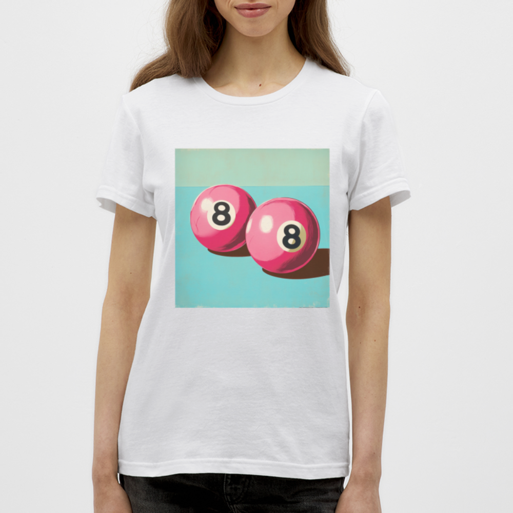 Rosa Rivaler, T-shirt dam - vit