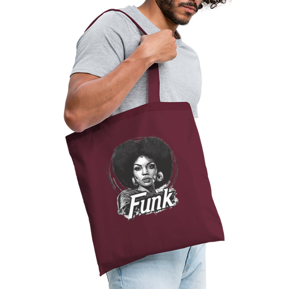 Funk Queen: Power in Motion, (transparent bakgrund) TygvÀska - vinröd