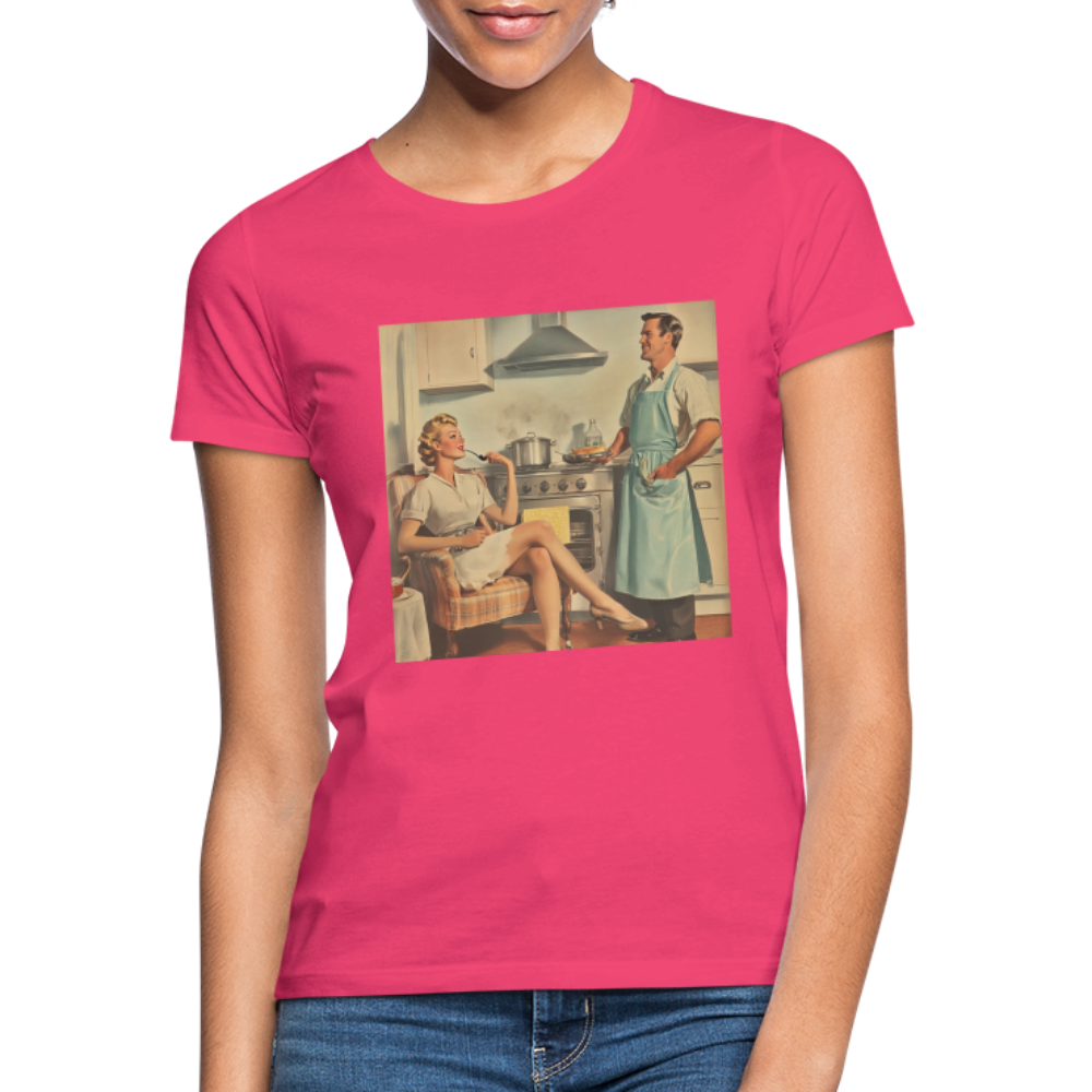 Äta bör man - annars dör man, T-shirt dam - azalea