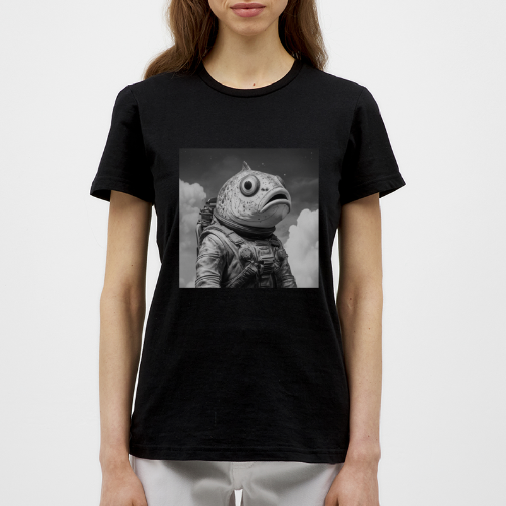 En ensam simtur i universum, T-shirt dam - svart