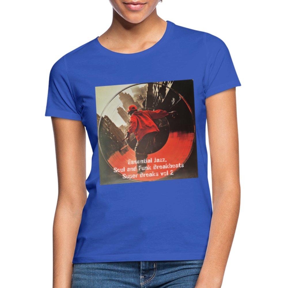 Super Breaks vol 2, T-shirt dam - royalblå