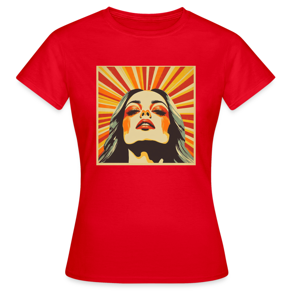 Sun Girl, T-shirt dam - röd