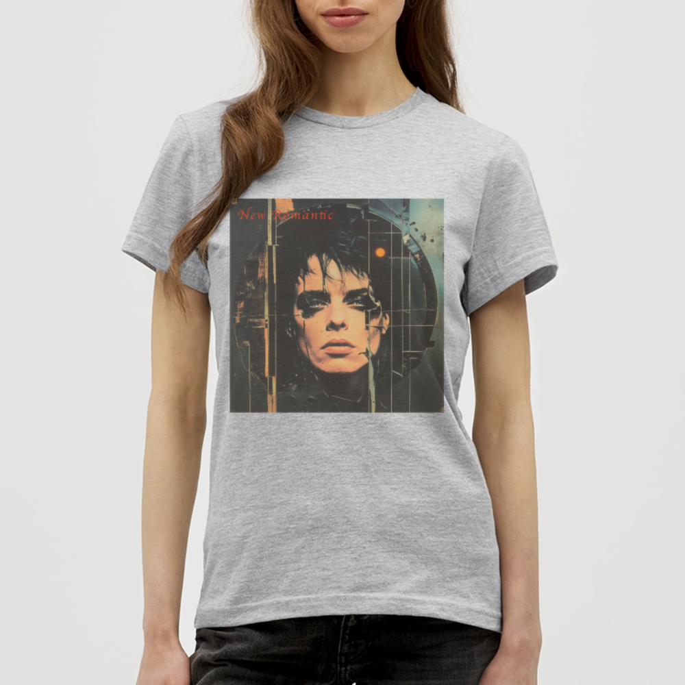 New Romance, T-shirt dam - gråmelerad