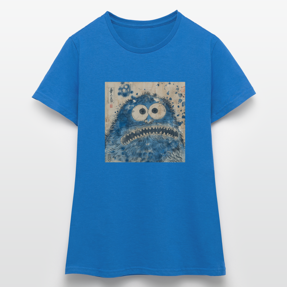 Uramiko ramlar i vattnet, T-shirt dam - royalblå