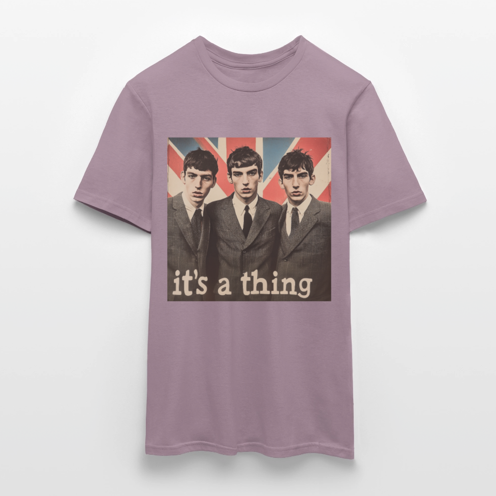 British, Bold & Unapologetic, T-shirt herr - lilagrå