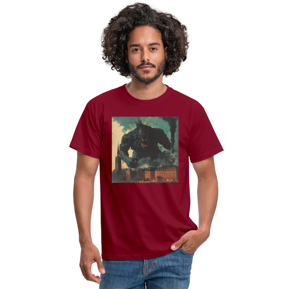 Helvetesstorm över Staden, T-shirt herr - tegelröd