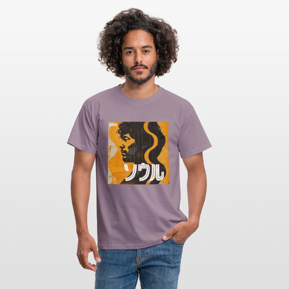 Nippon Grooves, T-shirt unisex - lilagrå
