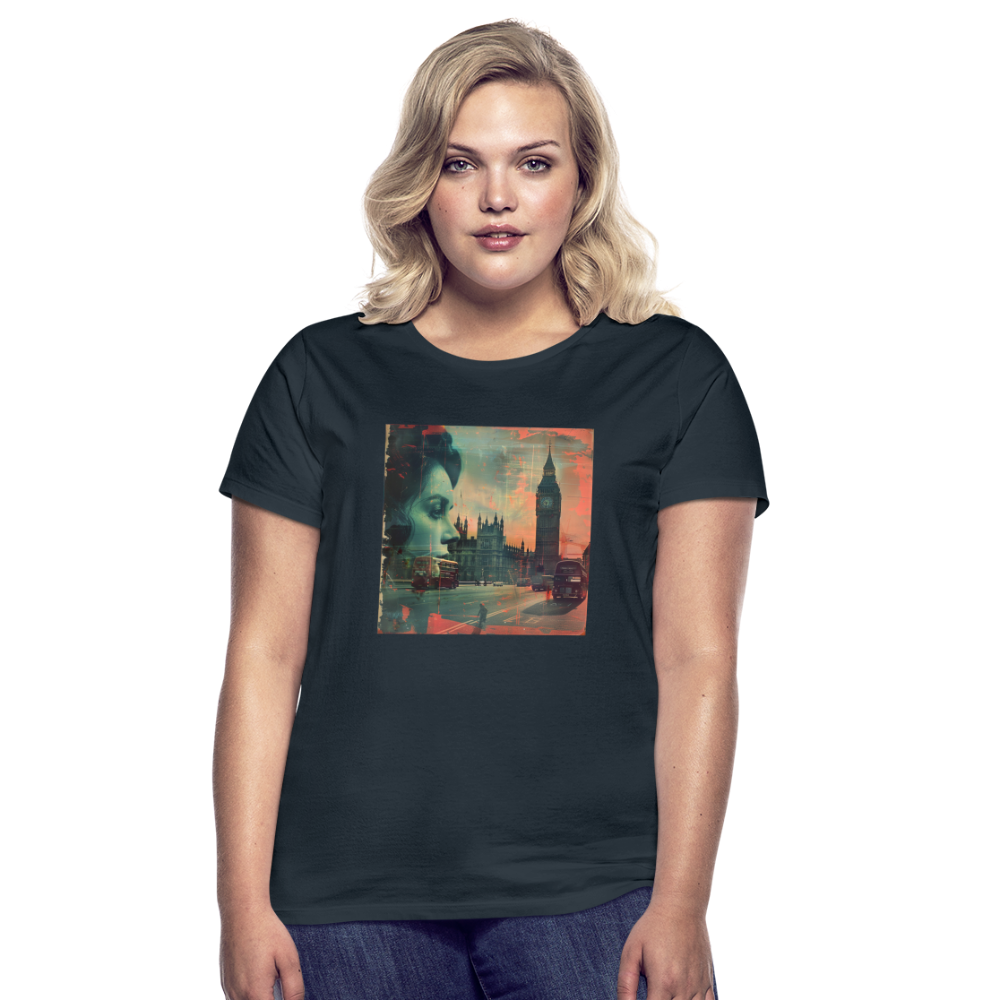 The Beat of London, T-shirt dam - marinblå