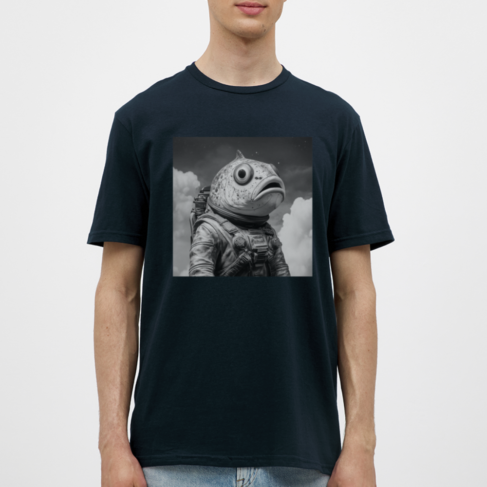 En ensam simtur i universum, T-shirt herr - marinblå