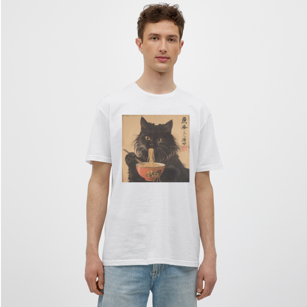 Kejsarens Katt och Ramens Hemlighet, T-shirt herr - vit