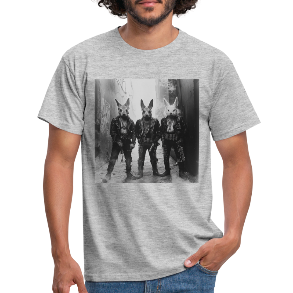 The Hare Raisers, T-shirt herr - gråmelerad