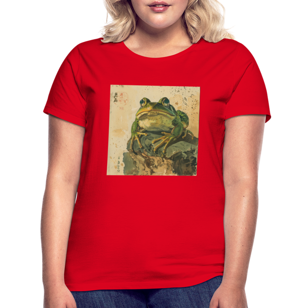 Grodan i Skymningen, T-shirt dam - röd
