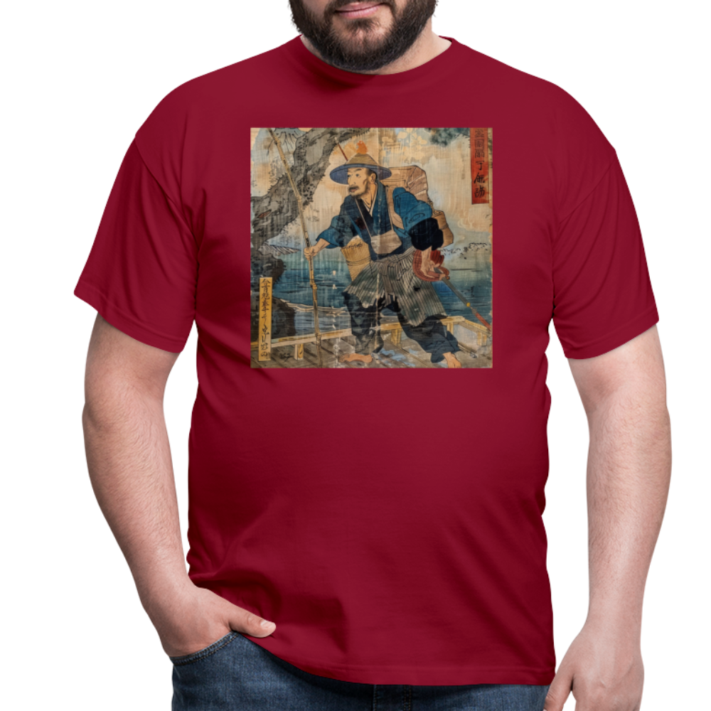 Fiskaren som bytte karriär, T-shirt herr - tegelröd