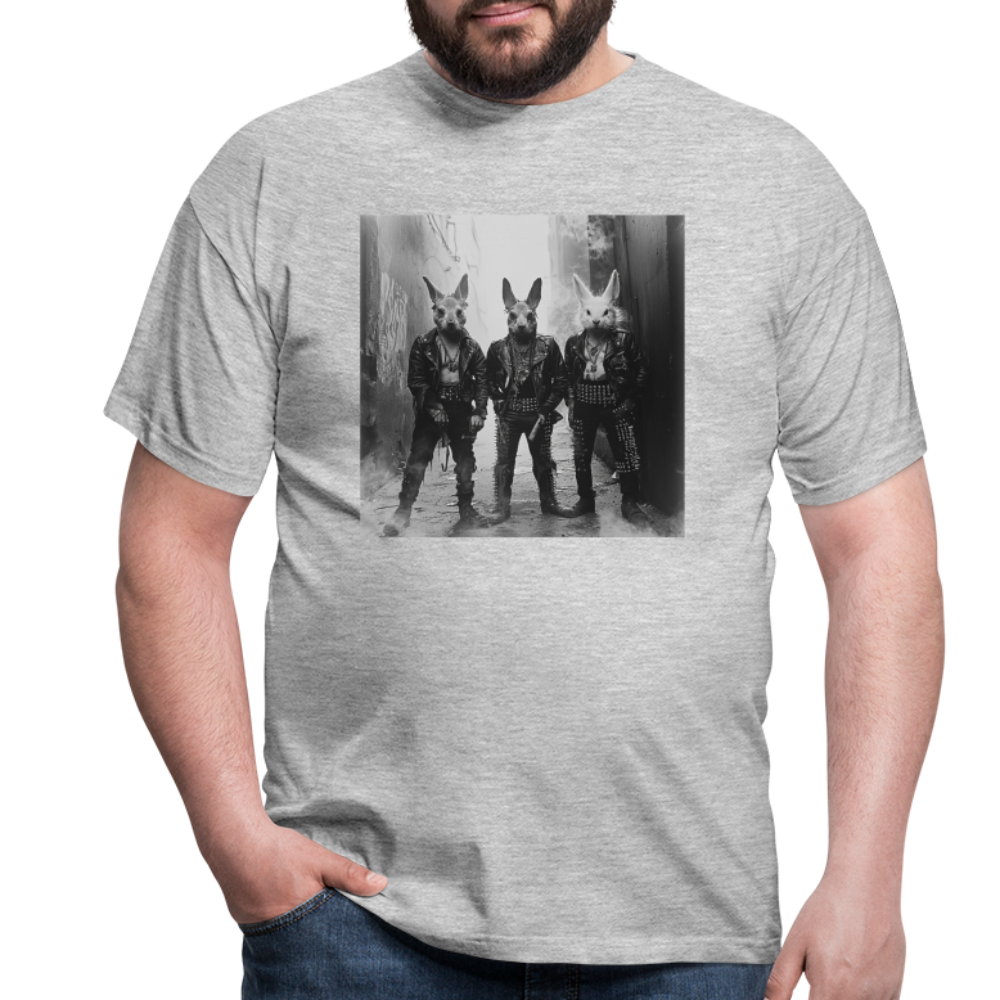 The Hare Raisers, T-shirt herr - gråmelerad