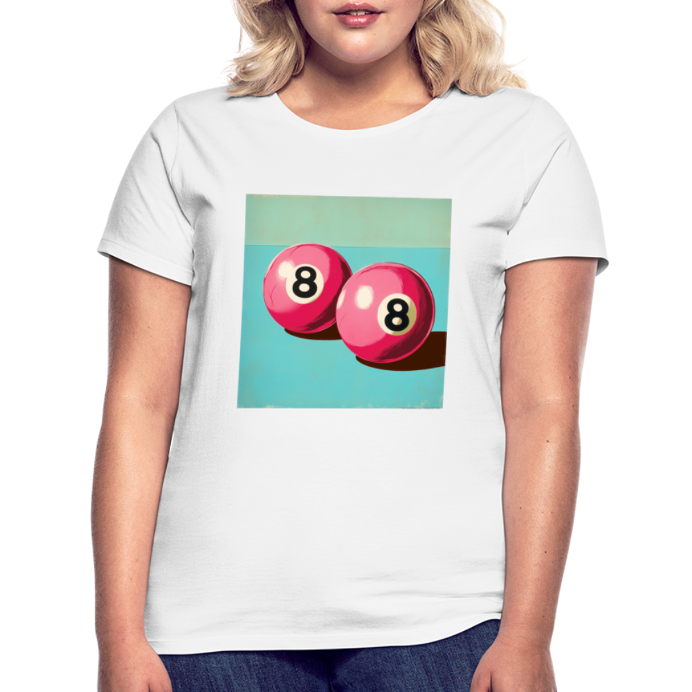 Rosa Rivaler, T-shirt dam - vit