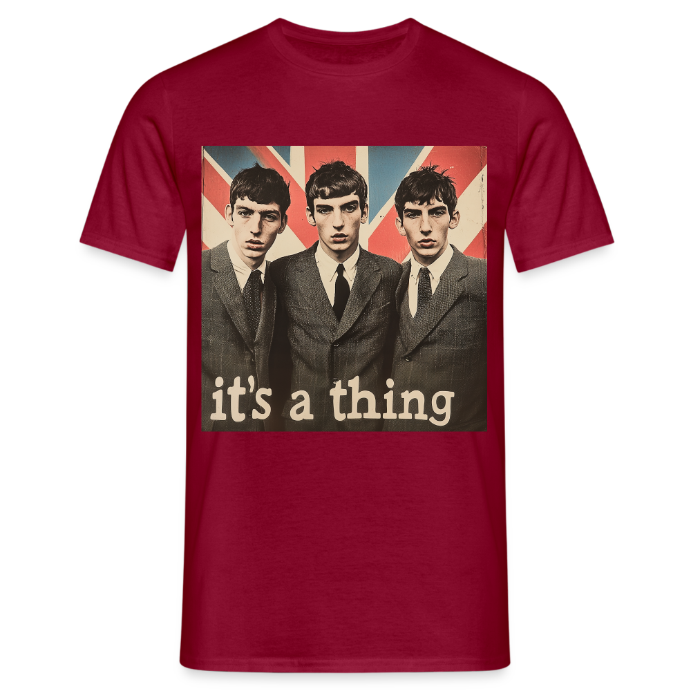 British, Bold & Unapologetic, T-shirt herr - tegelröd