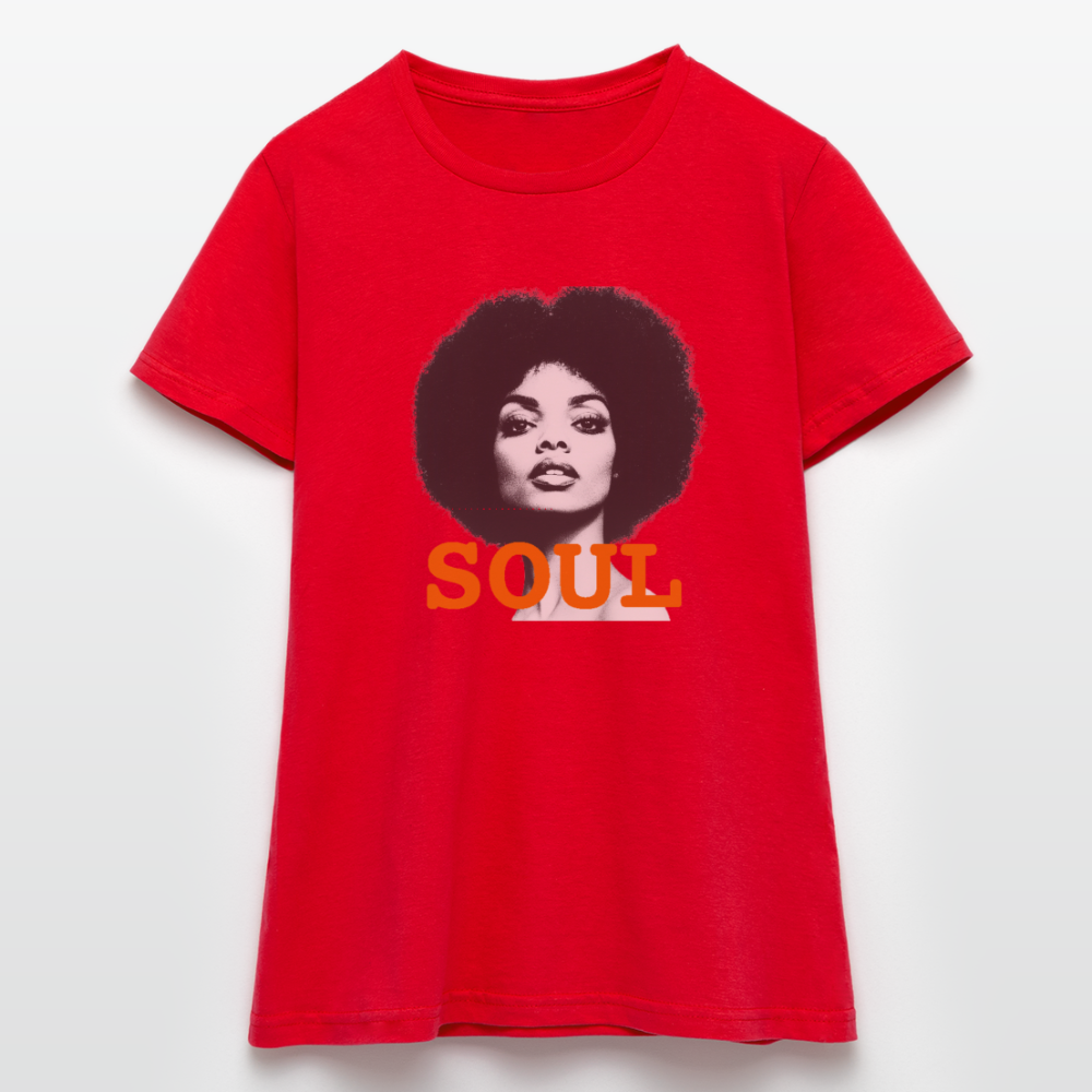 Soul PWR, T-shirt dam - röd
