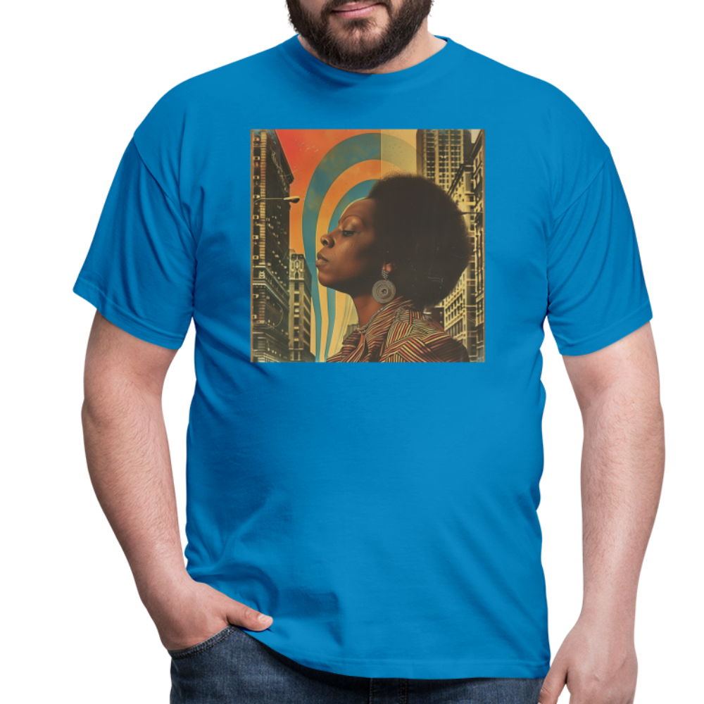 Jazz in the Moonlight, T-shirt herr - kungsblå