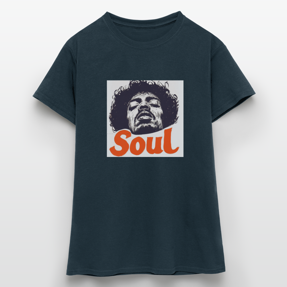 Soul, T-shirt dam - marinblå