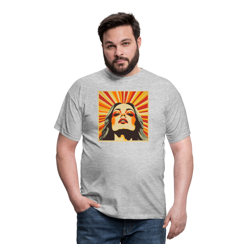 Dagens Första Strålar, T-shirt herr - gråmelerad