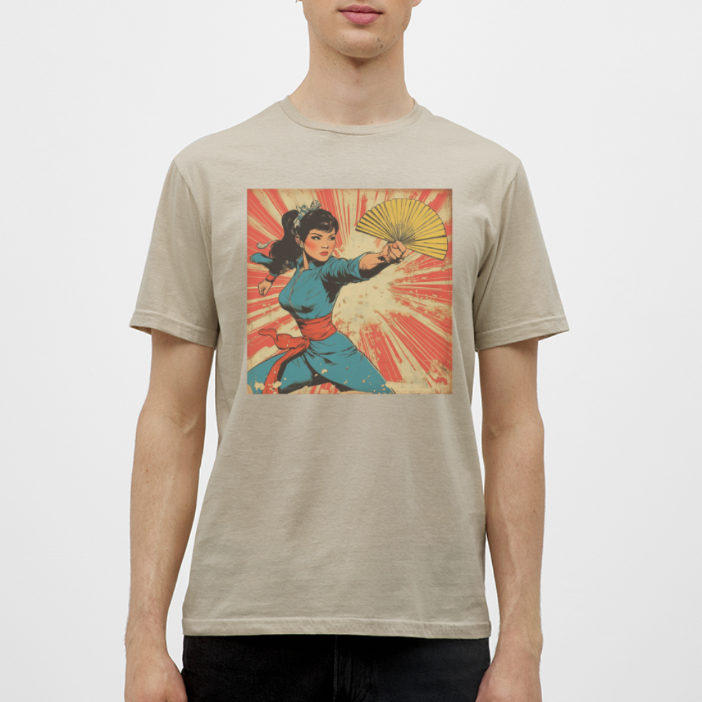 Solfjädern, T-shirt herr - sandbeige