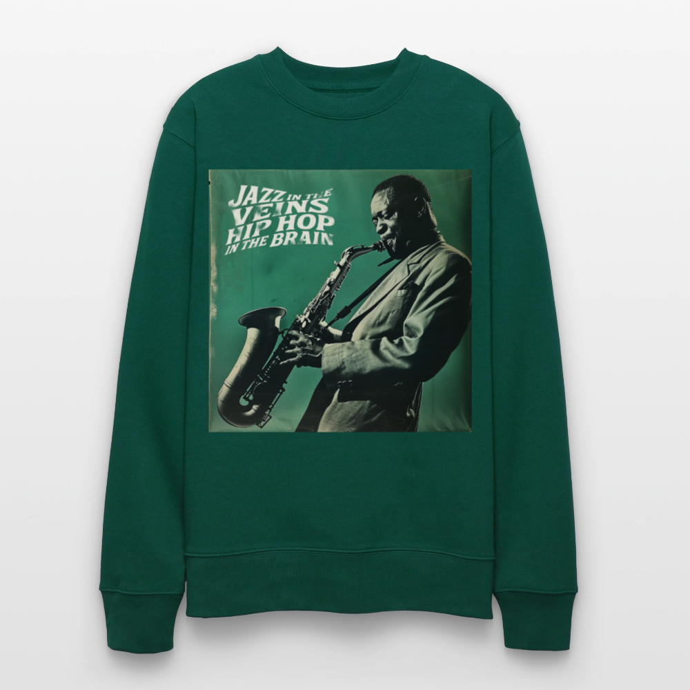 Groove in the Mind, Ekologisk sweatshirt CHANGER unisex från Stanley/Stella - skogsgrön