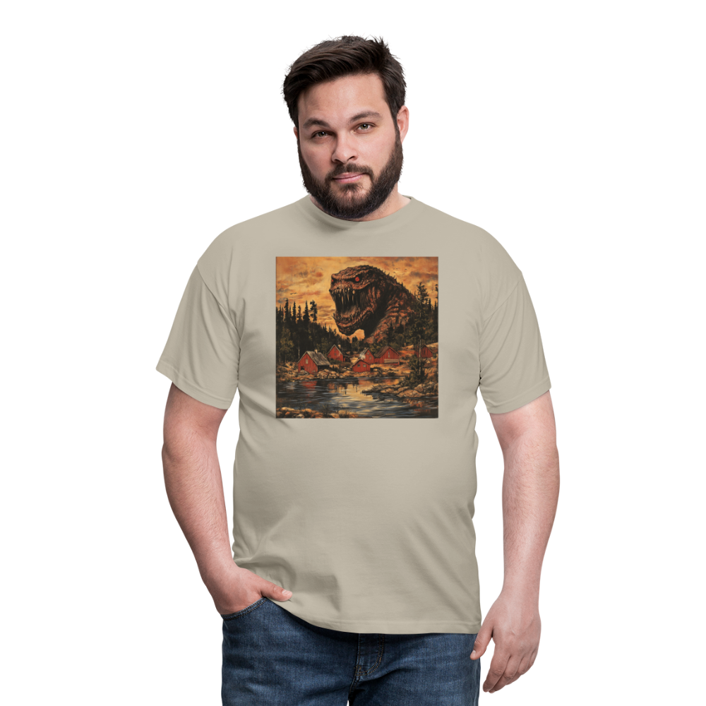 När Draken Vaknade vid Siljan, T-shirt herr - sandbeige