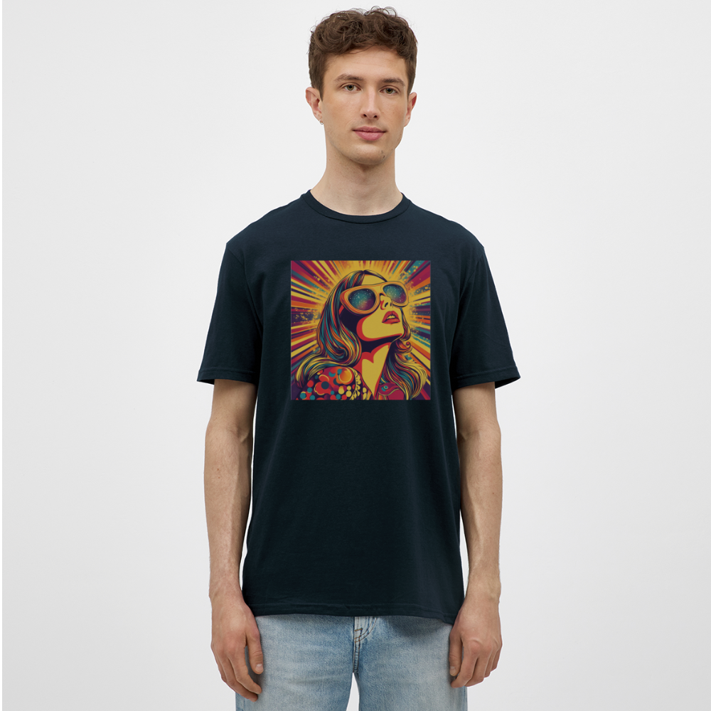 Disco Fever, T-shirt herr - marinblå