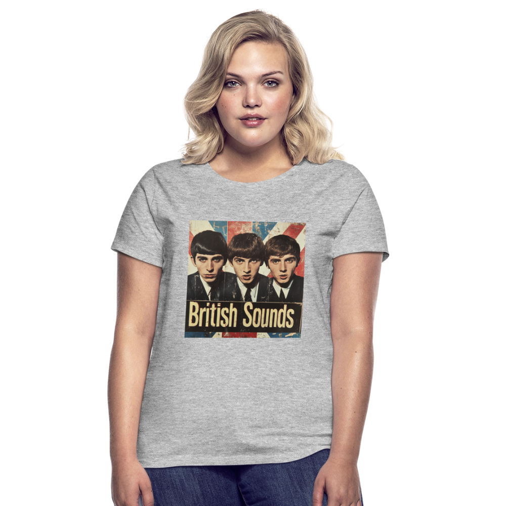 British sounds 1965, T-shirt dam - gråmelerad