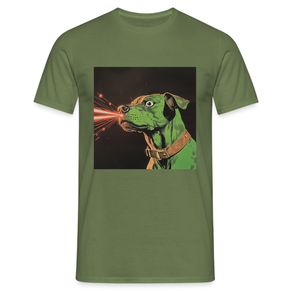 Strålhunden, T-shirt herr - Militärgrön